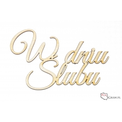 W dniu Ślubu  - napis   A657